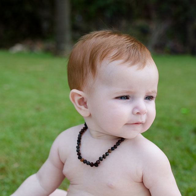 Amber stone orders necklace baby